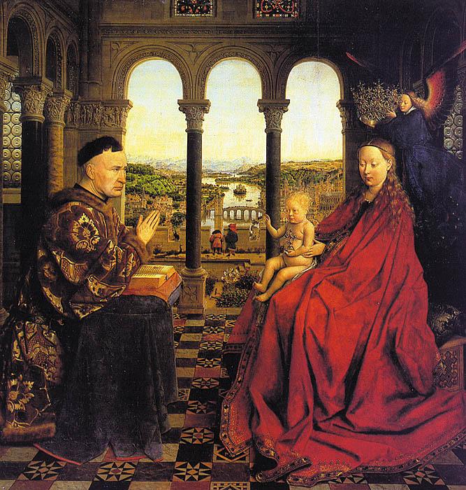 Jan Van Eyck The Virgin of Chancellor Rolin